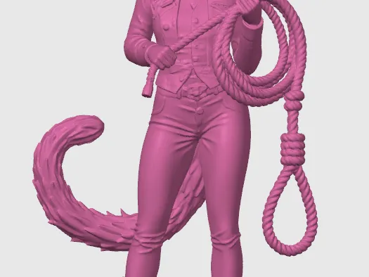 American cat-girl figurine 1