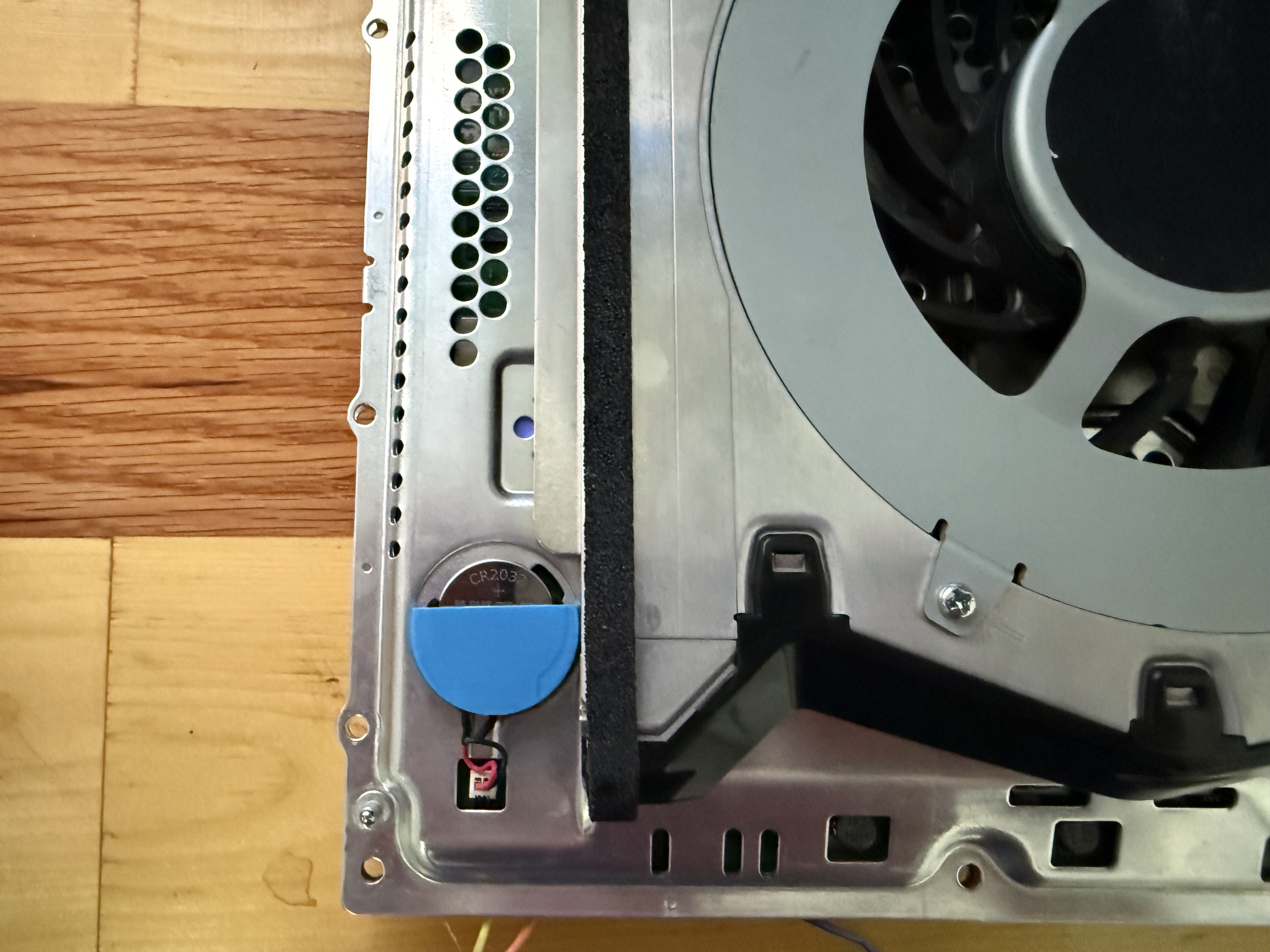 PS3 CR2032 Clock Battery Holder 3D model