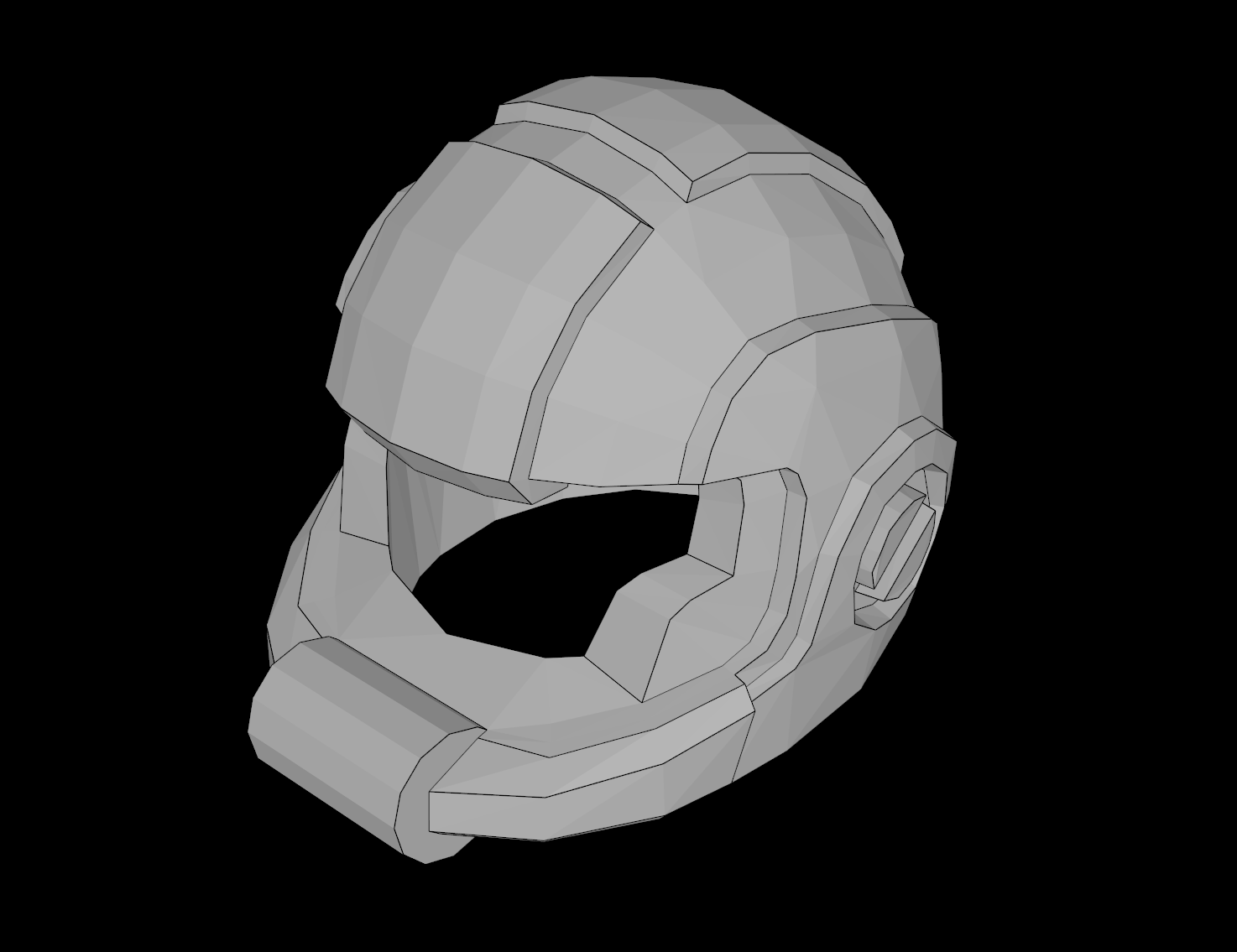 Lego Compatible (99254.dat) Minifig Headgear Helmet Space with Open Visor Large