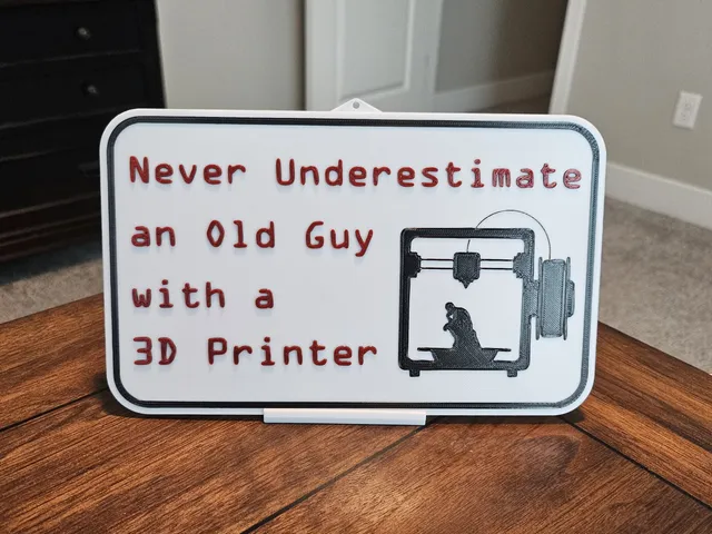 "Never underestimate an old guy with a 3D printer"