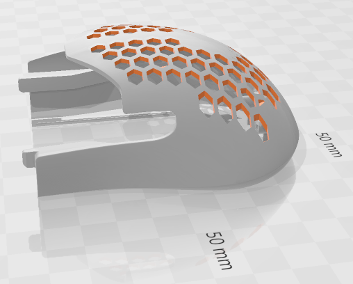 HyperX Pulsefire Saga perforated shell