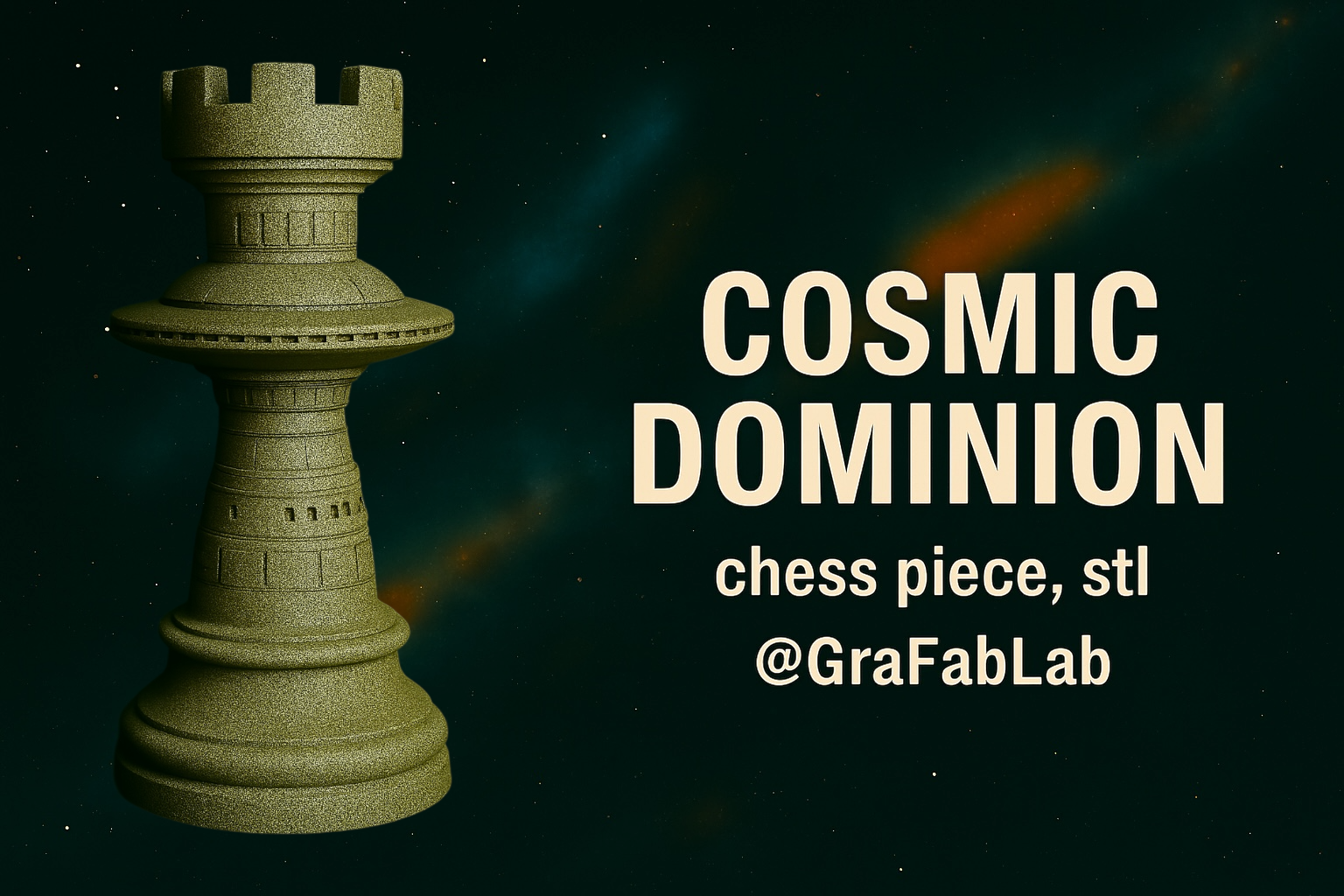 Cosmic Dominion "Rook" - chess piece