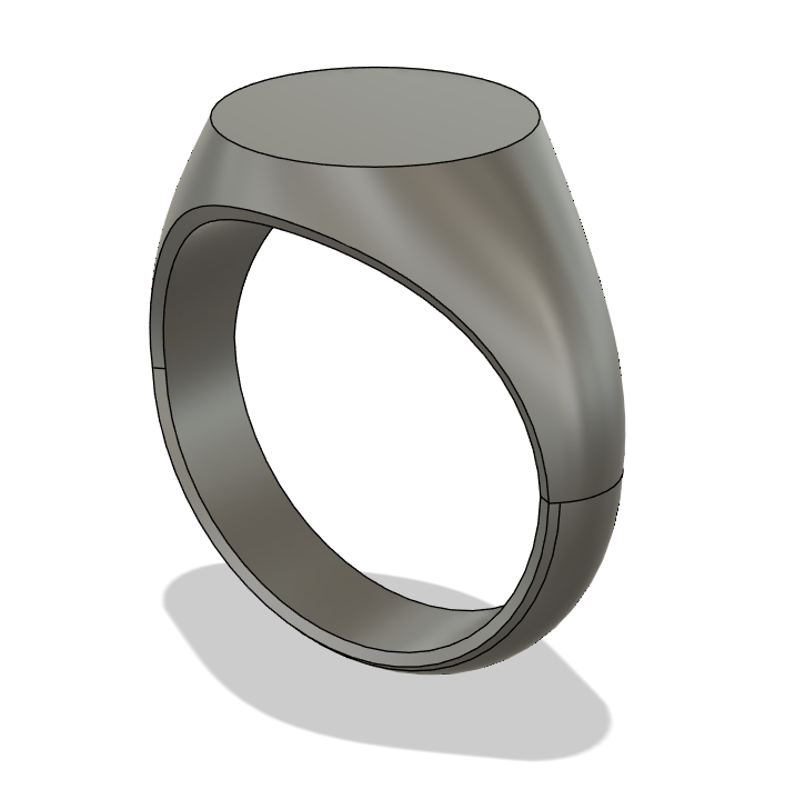 Signet Ring Blank - Parametric