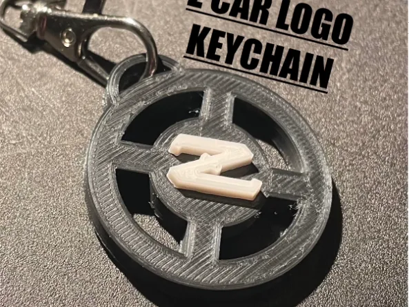 Datsun Z Car Logo Keychain