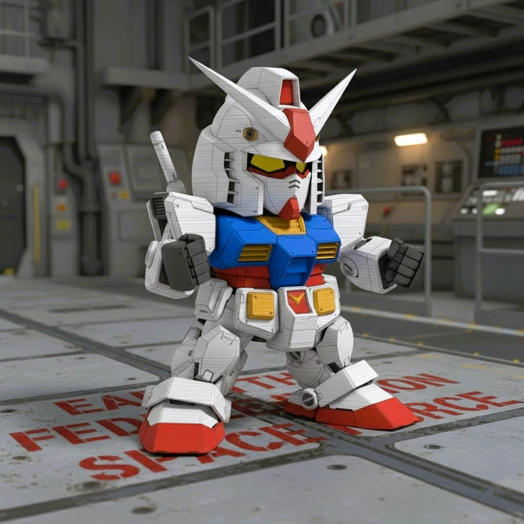 Gundam (RX-78-2) - Chibi Robot Figurine