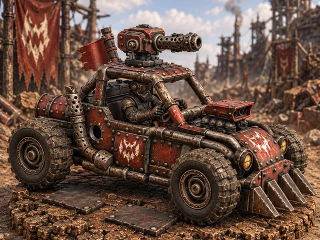 Vorrakai Frontiers – Ashmaw Clans – Rattlebuggy (Sci-Fi 3D Printable Miniature STL)
