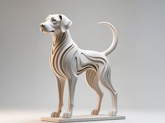 Dog Hexa, Statue
