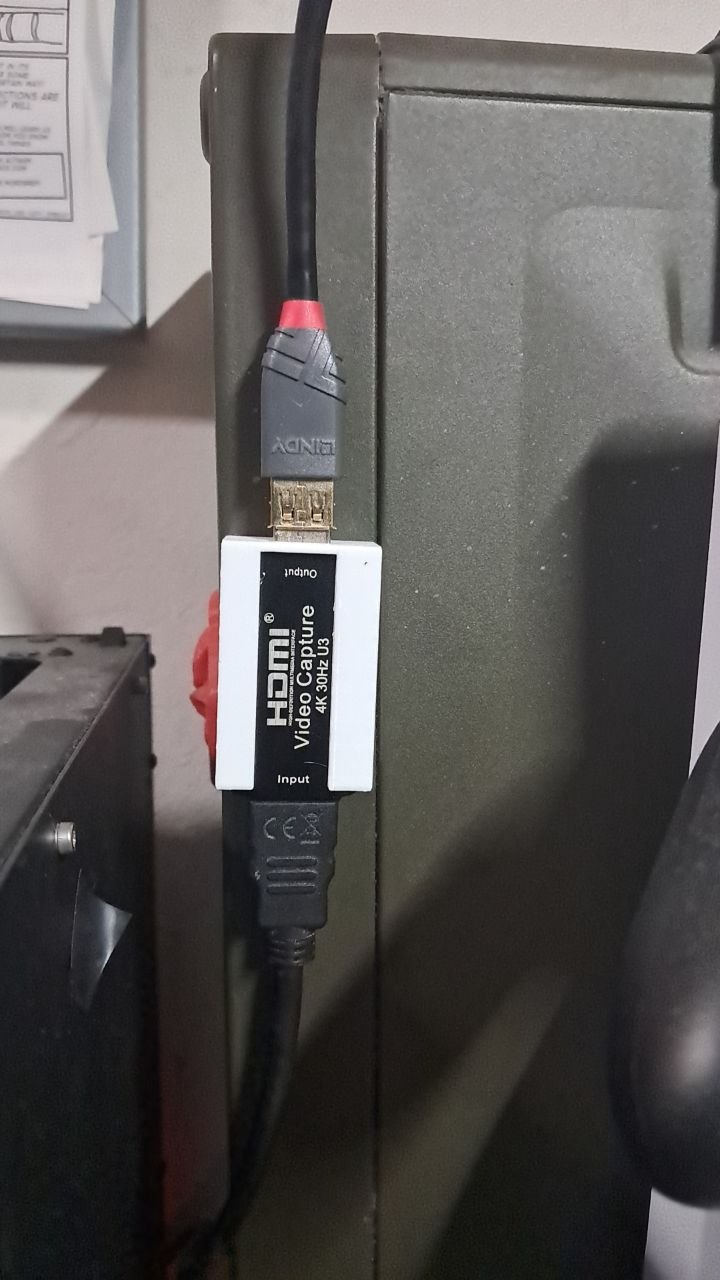 Magnetic mount for a generic Video Capture Card MS2130