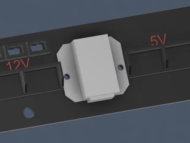 10in Rack 12V-5V Buck Converter Holder