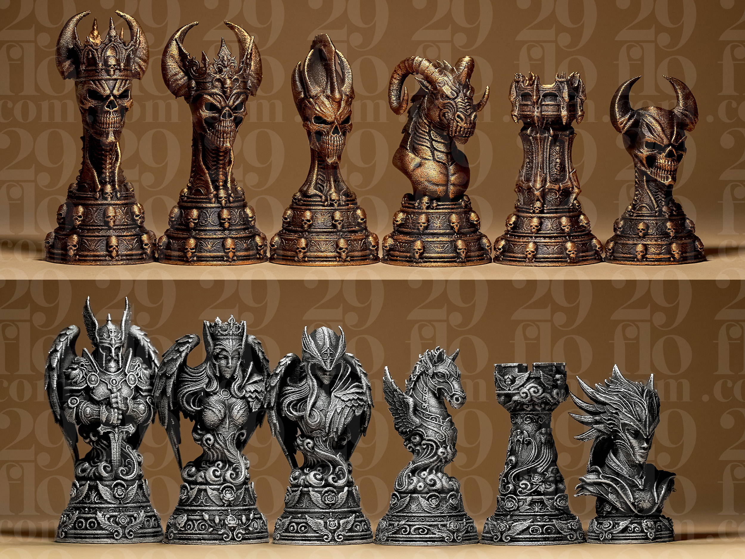 Angels vs Daemons Chess Set