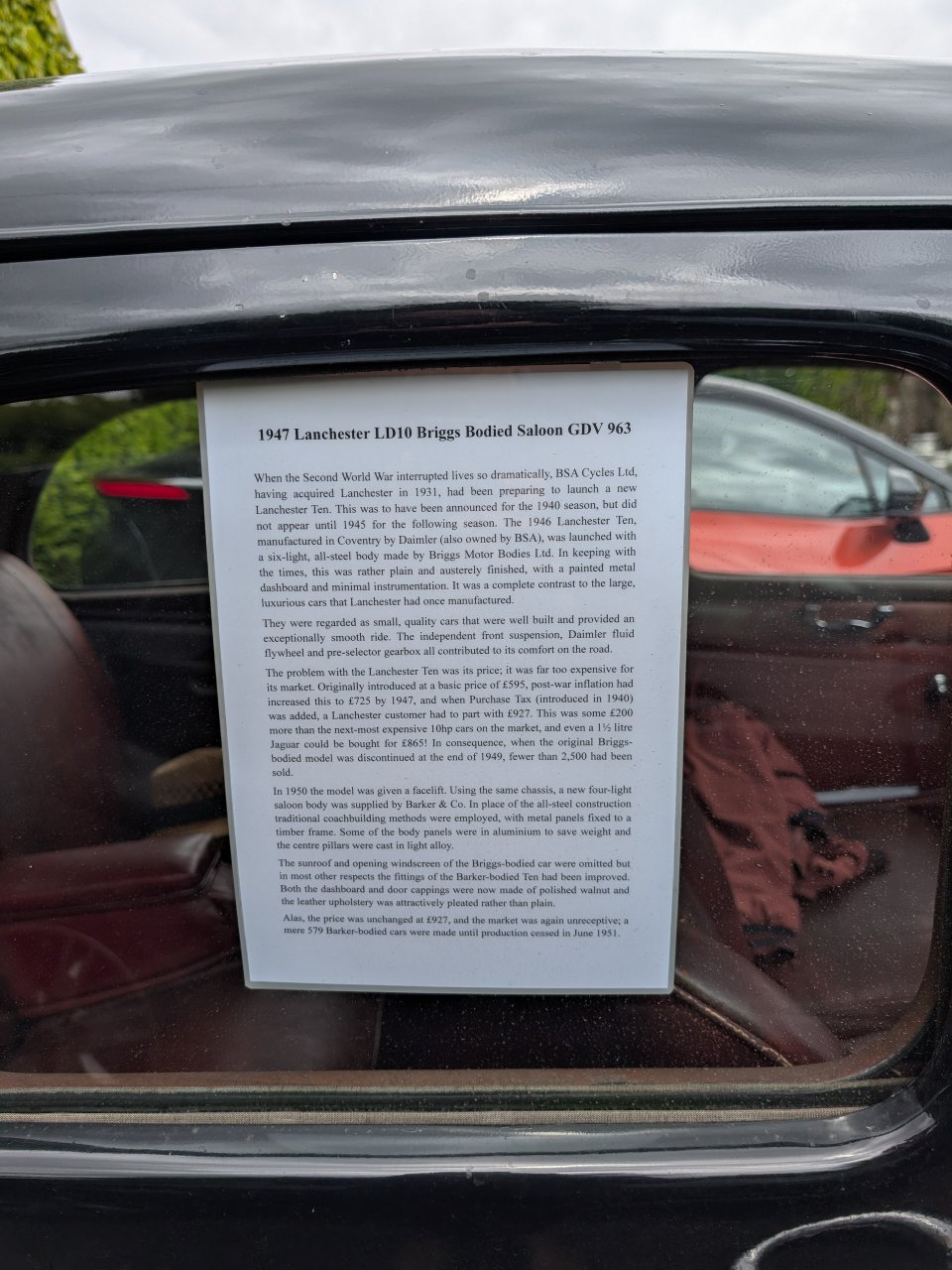 Car Window Hidden TPU Hook For Laminated Info Sheets For Sales, Events, etc. Fully Parametric.