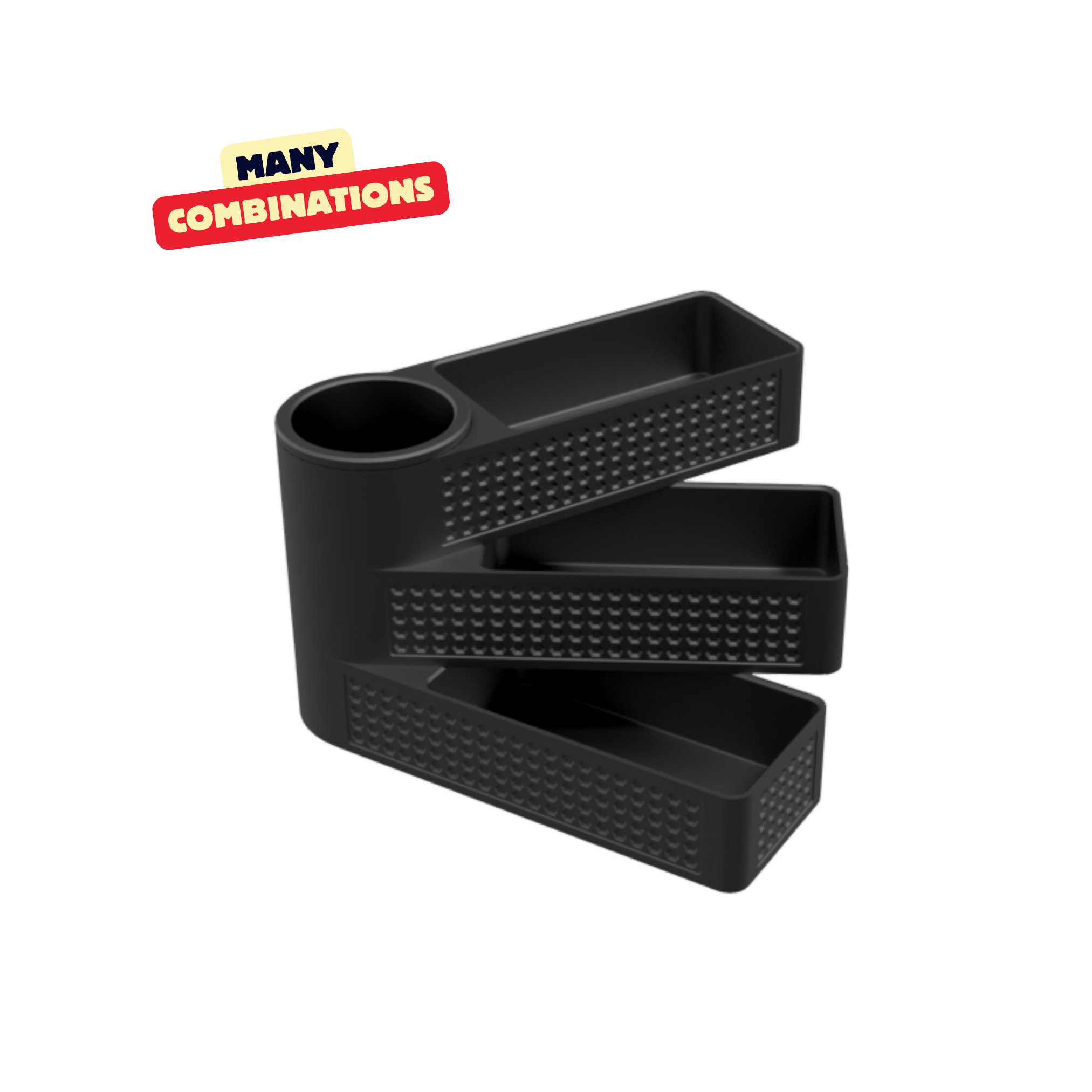 MODULAR MULTIPURPOSE ORGANIZER - ROTATING / MODERN ORGANIZER / DESKORGANIZER / TOOLBOX / CUSTOMIZE — miniatura 12