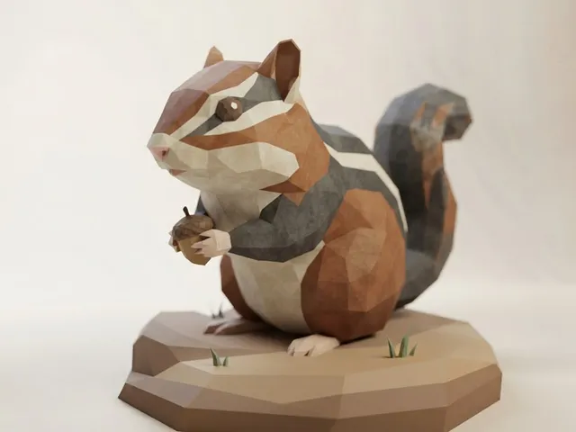 Low Poly Chipmunk