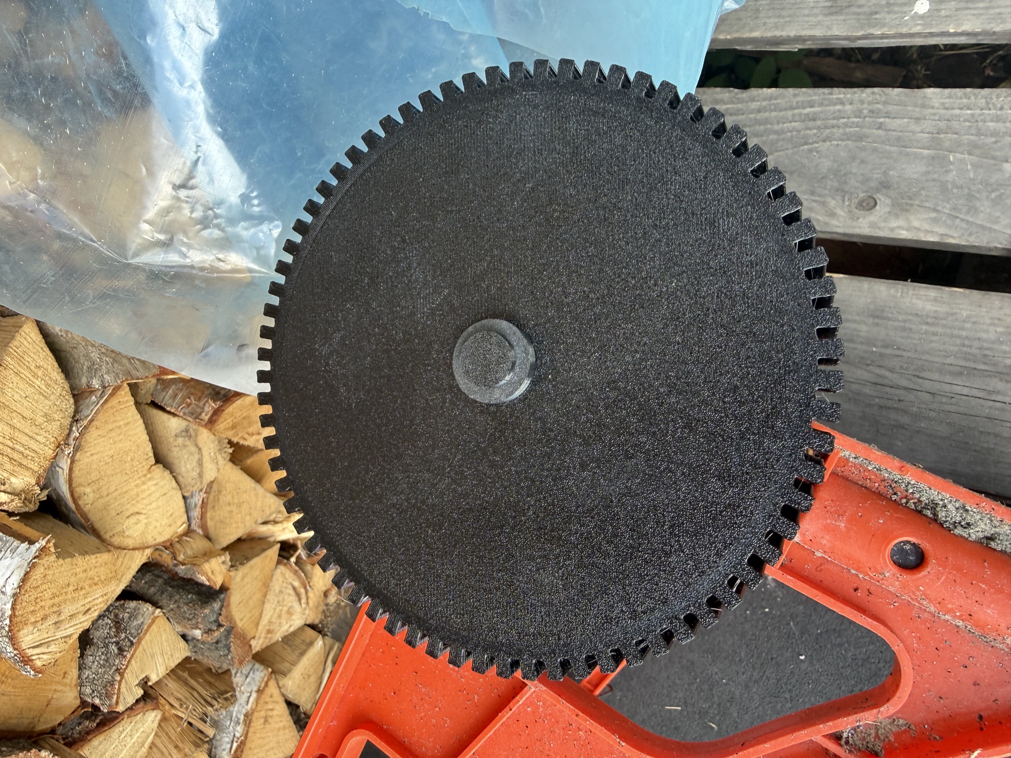 GreenIT Thrashbag Cart wheel