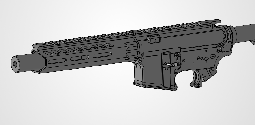 Airsoft AR handguard
