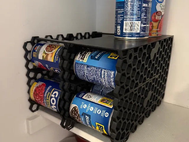 Top Cap for Stack-able FIFO Can Storage rack