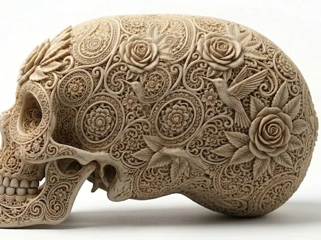 STARCHILD CRYSTAL SKULL- Dia de los Muertos