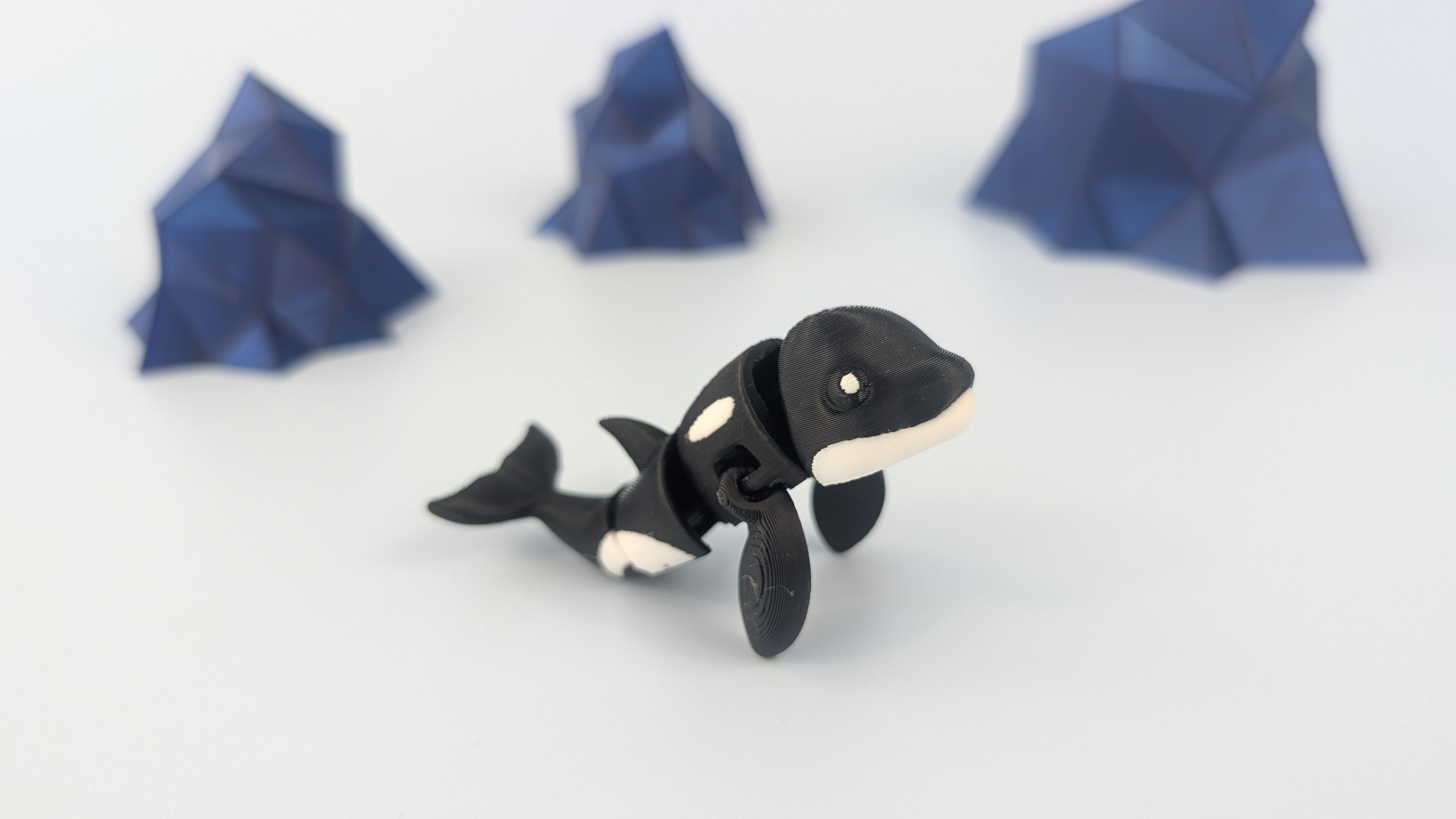 Orca Whale - Articulated Keychain Figure