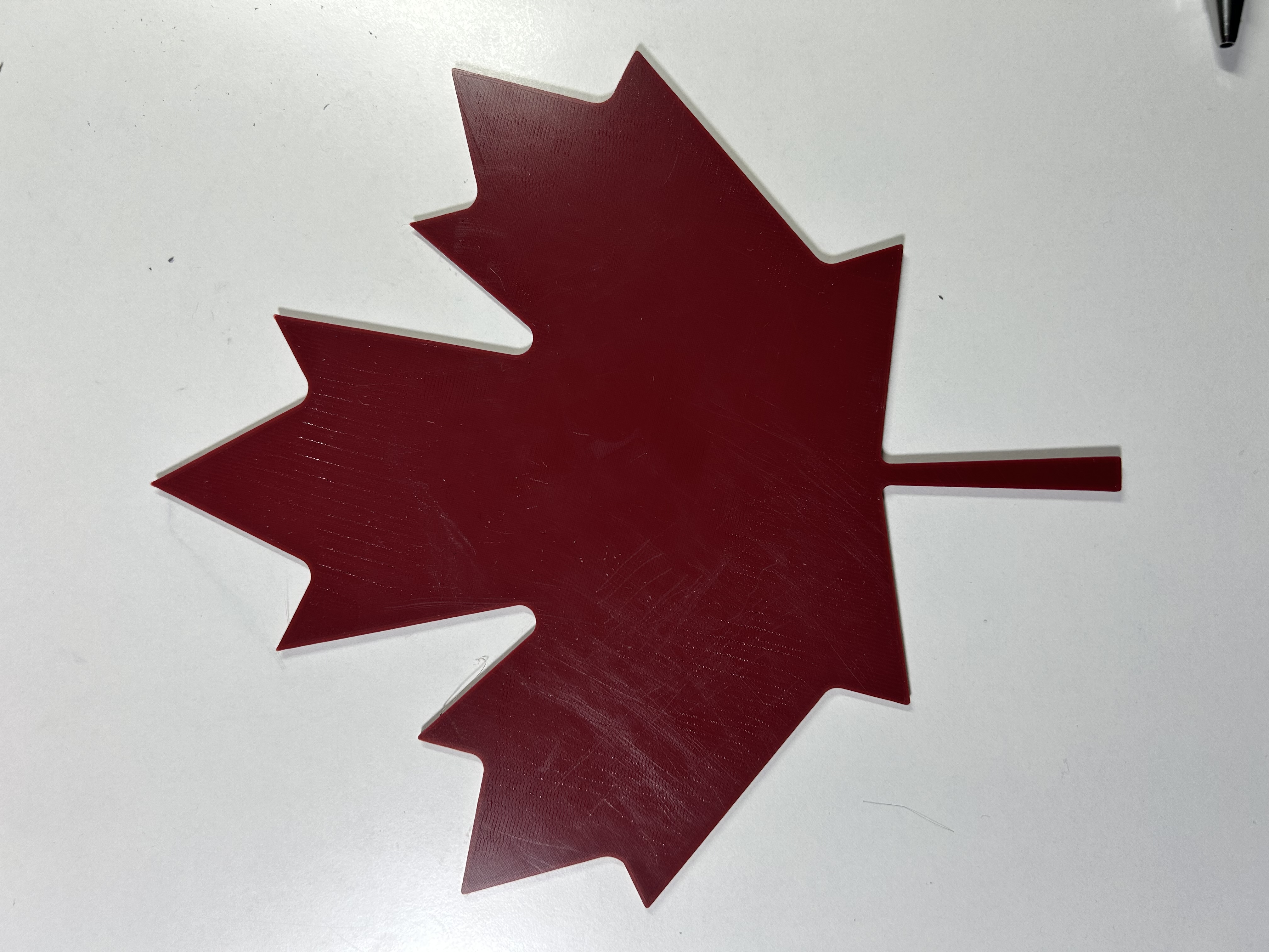 Miniatura 3 do modelo 3D Maple Leaf Decoration/Coaster