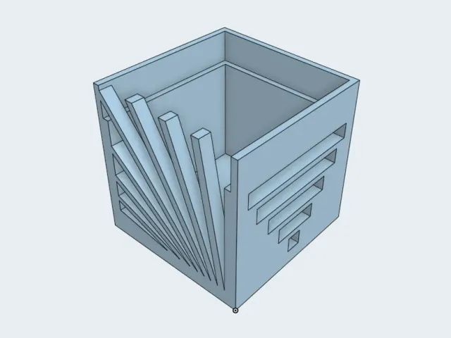 Calibration Cube - Bridging and Overhangs - 10mm Size