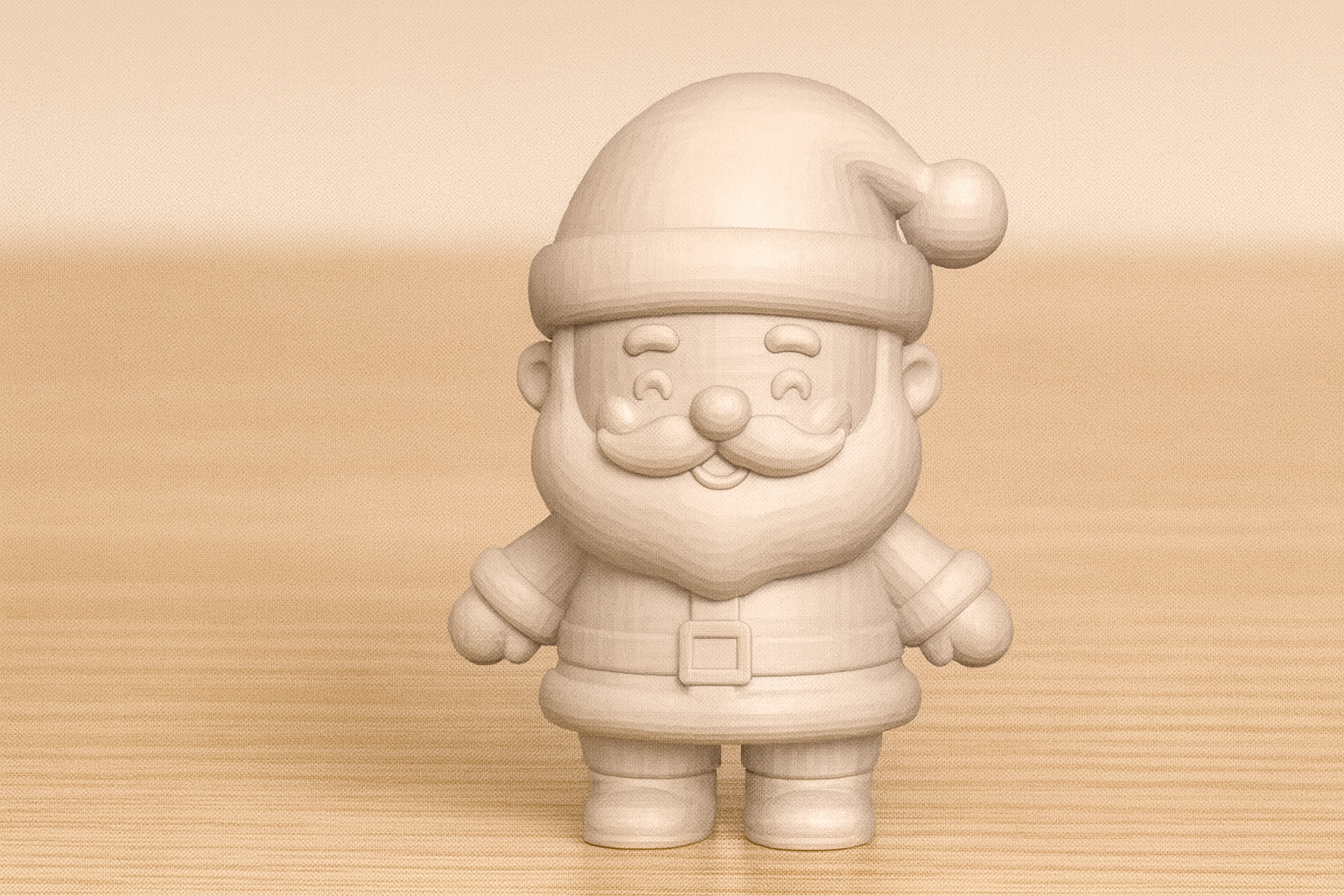 Cute Santa – Chibi Kawaii Christmas Figurine