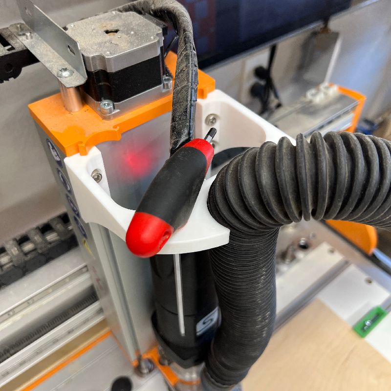 Stepcraft CNC Vacuum hose Support by NABATES | Download free STL model ...