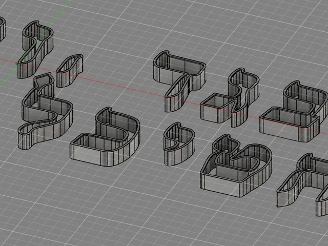 Alef Bet cookie cutters
