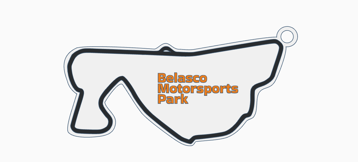 Belasco Motorsports Park Keychain