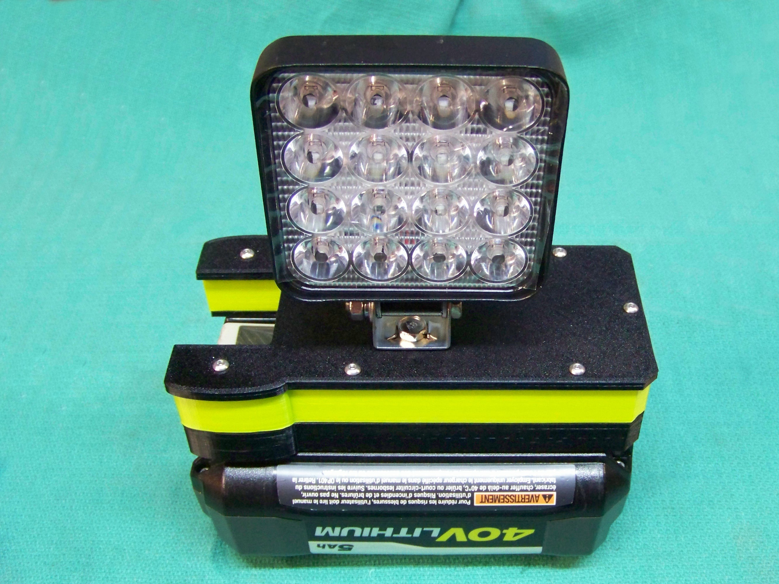Ryobi 40 Volt Battery LED Spotlight