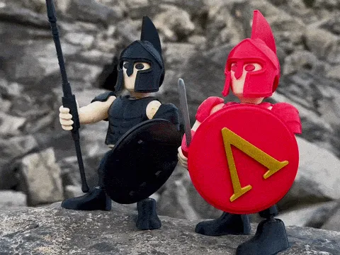Spartan Greek Hoplite Soldier – NONAME Articulated Action Figure | No AMS