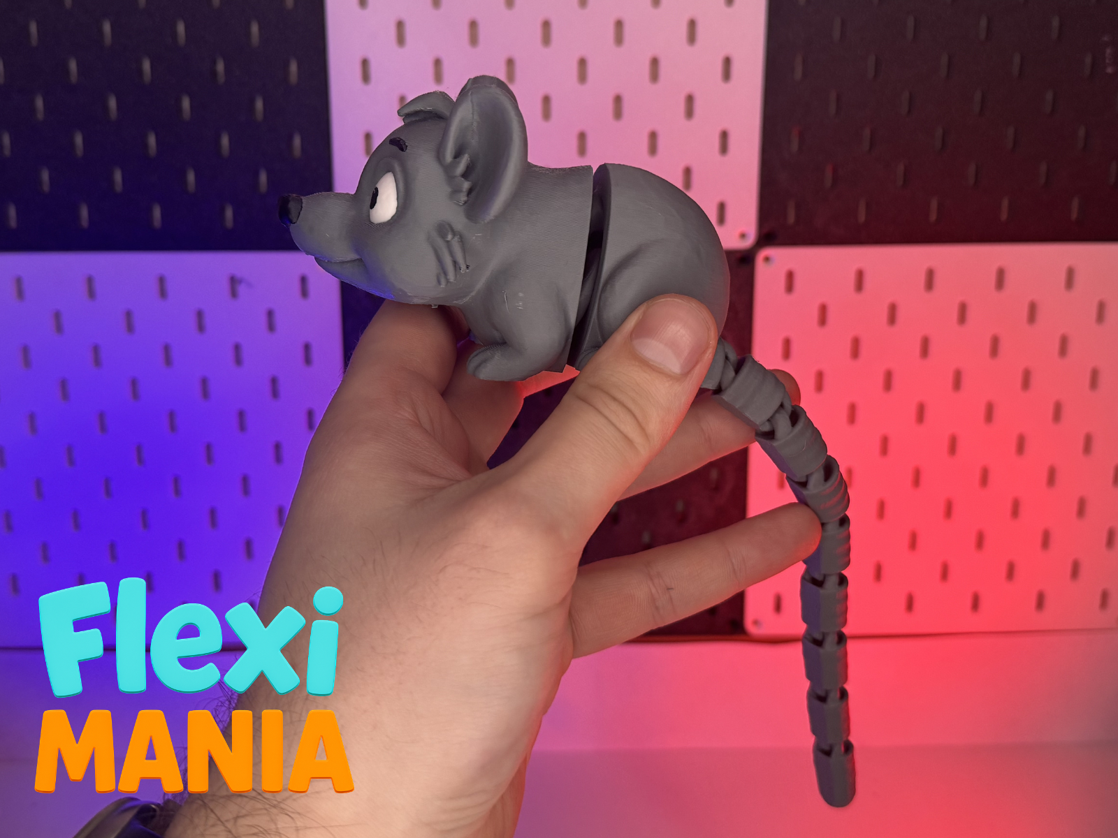 Adorable Articulated Print-in-Place Mouse – FLEXI
