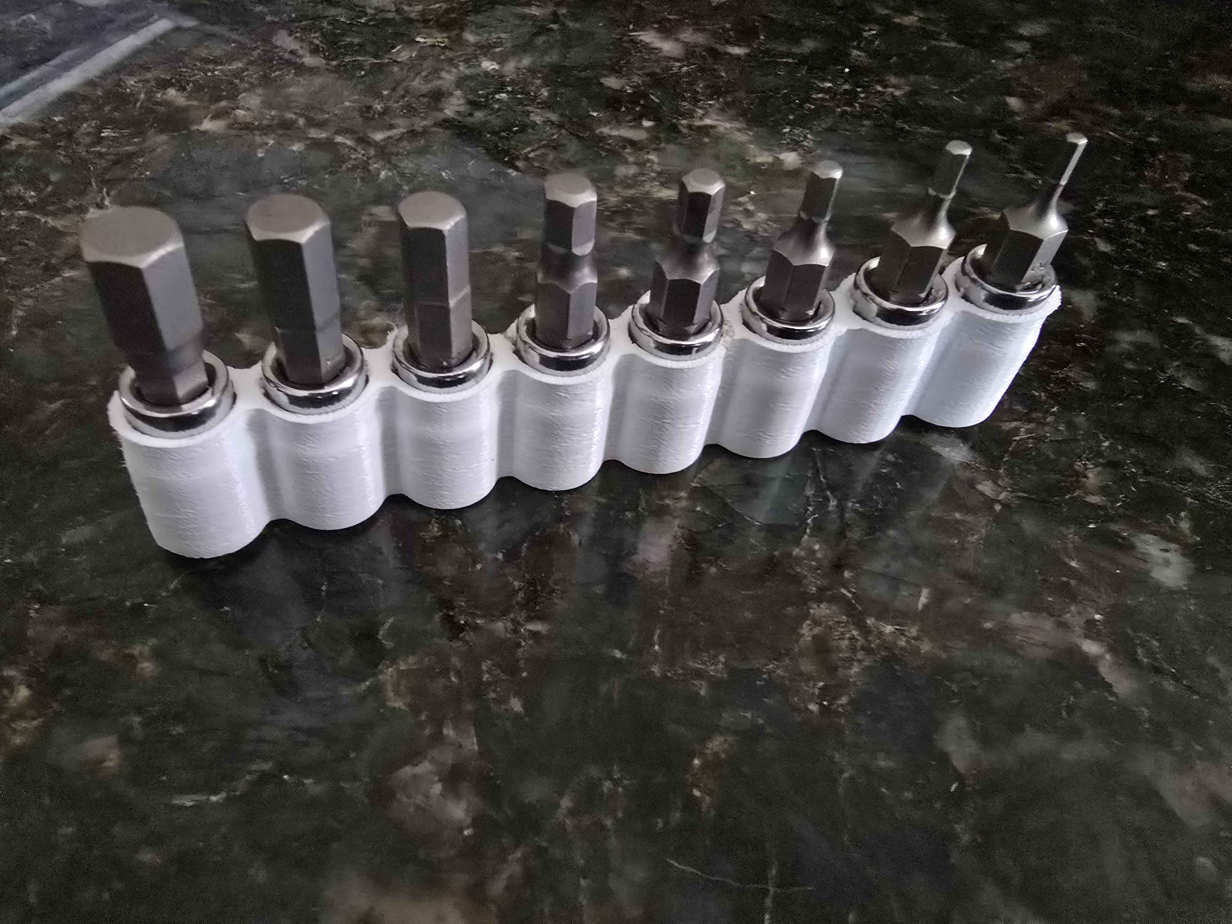 1/4" Socket Compact 8x Bit Holder (TPU)
