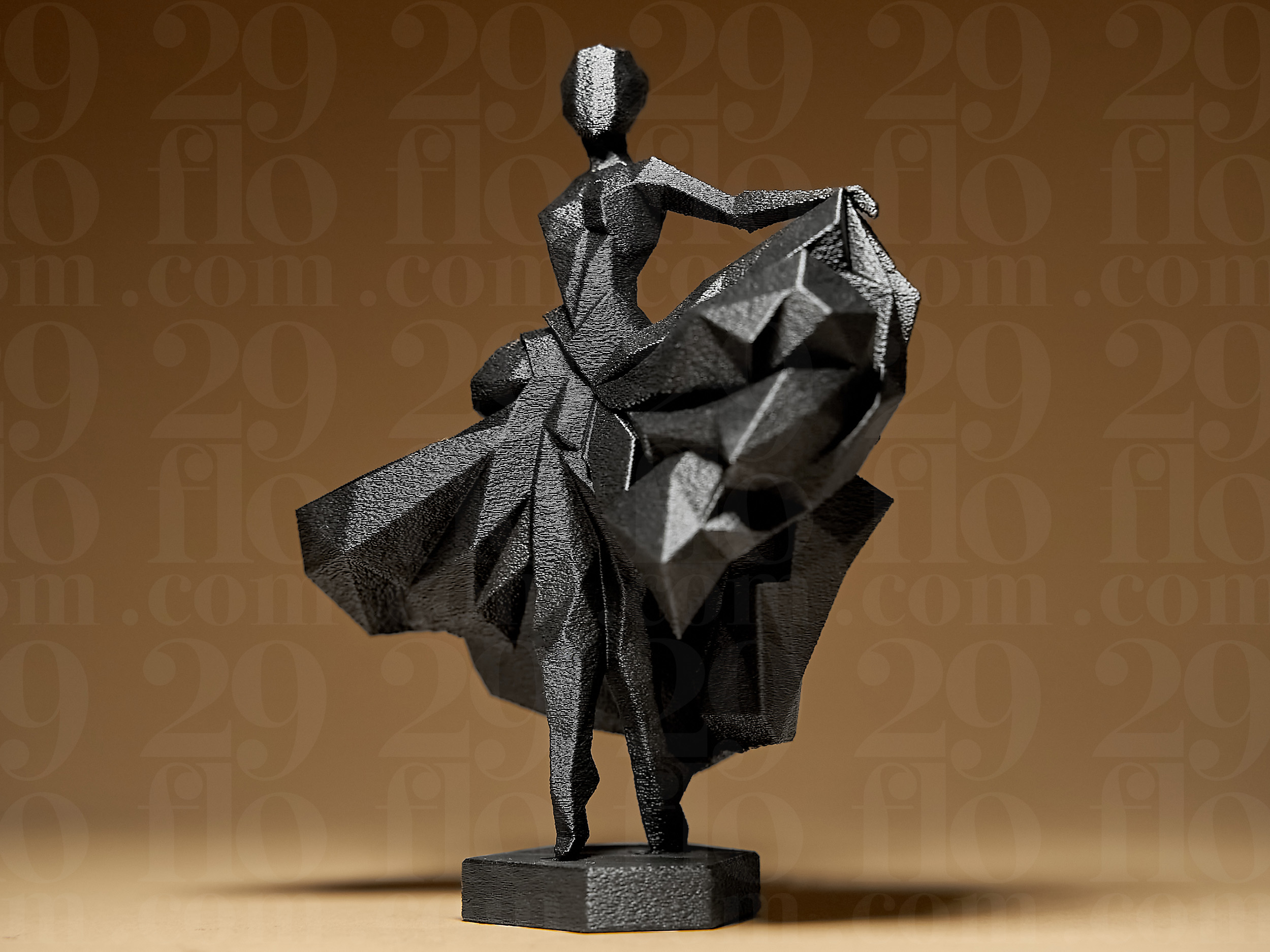 Miniatura 2 do modelo 3D Geometric Ballerina Dancer