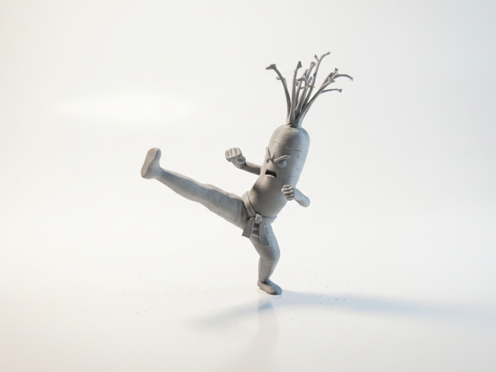 Karate Carrot Figurine Martial Arts 3D Printable