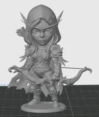 Chibi Style Sylvanas Windrunner from WOW