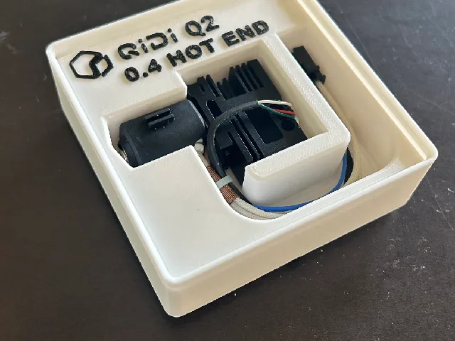 Qidi Q2 Gridfinity Hot End bin