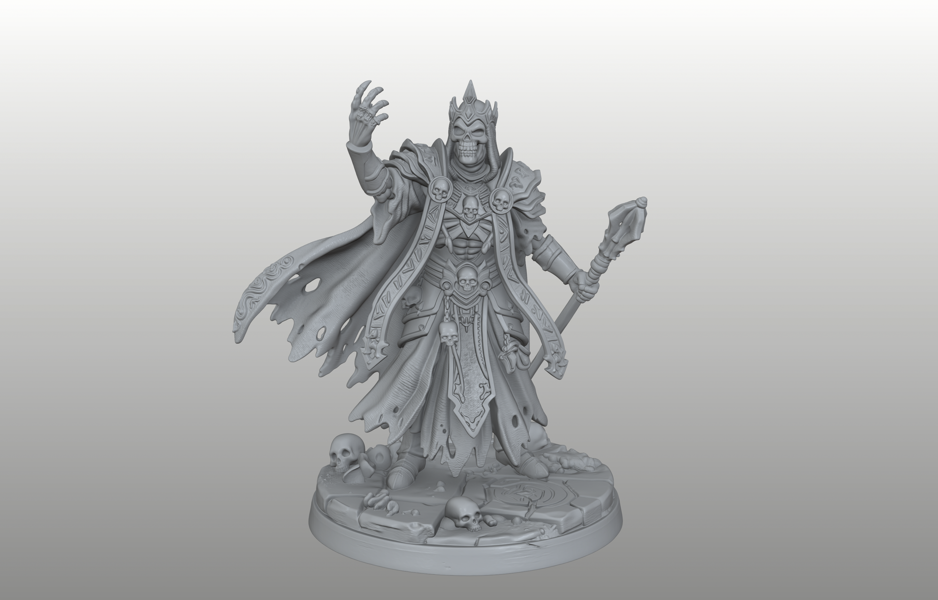 The Whispered One Vecna - Undead Archlich Miniature - PRESUPPORTED