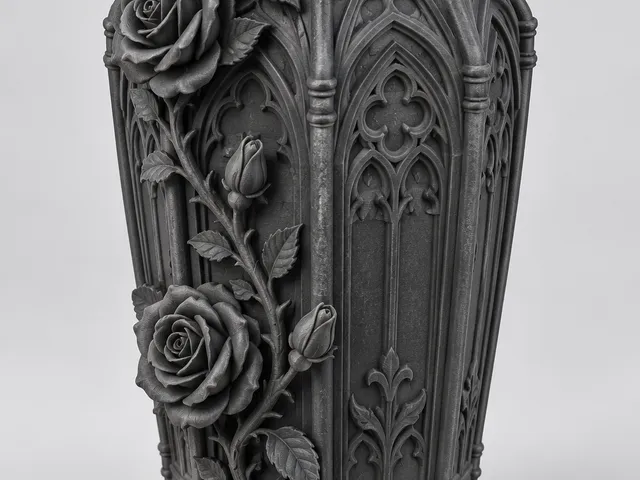 The Mourning Bloom – Gothic Rose Vase