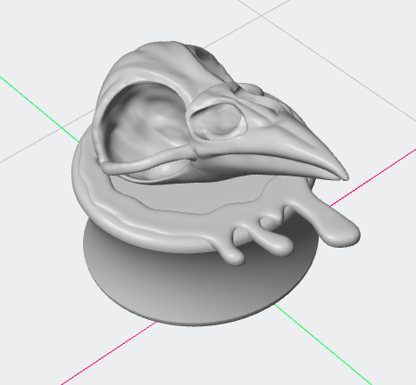 Drippy Raven Skull Plug 6mm 2g