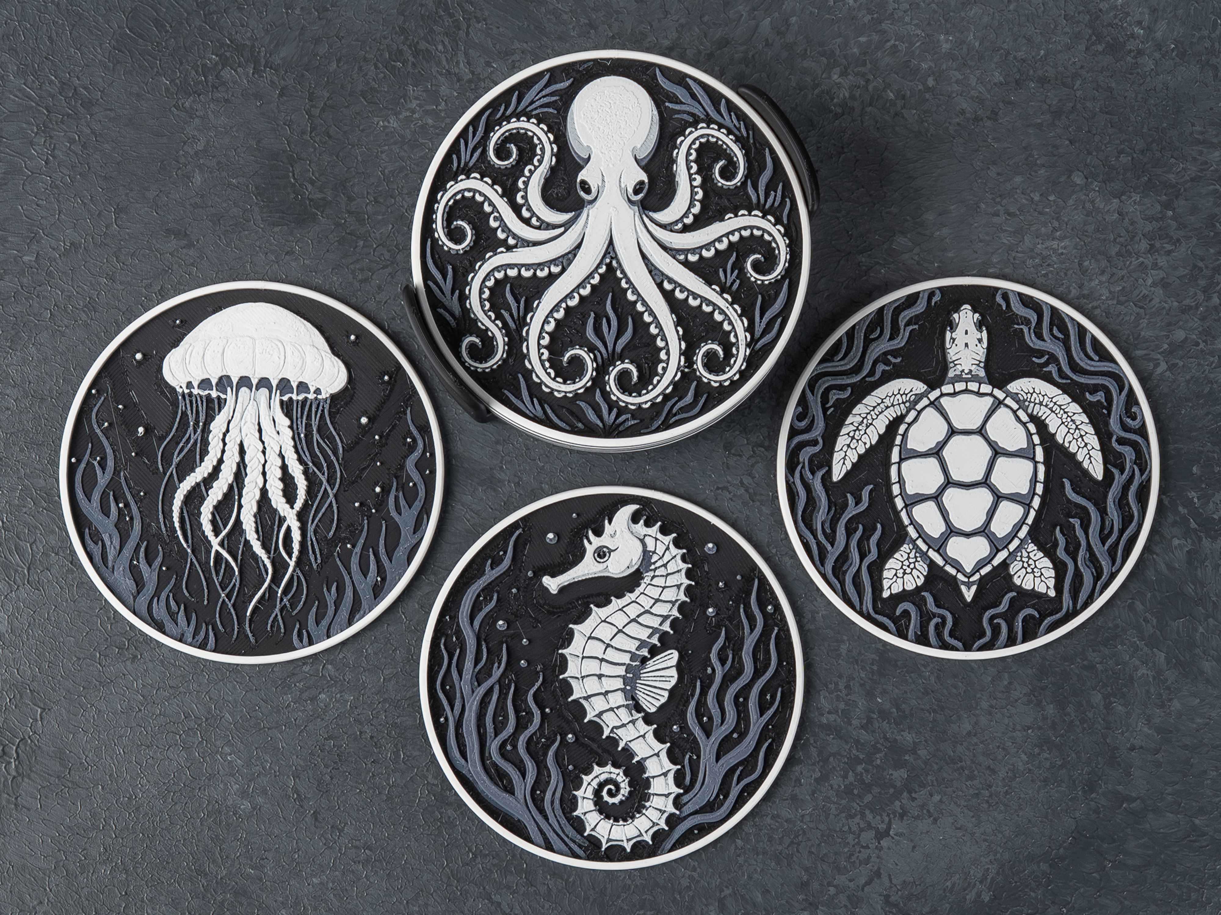 Ocean Wildlife Coasters — miniatura 3