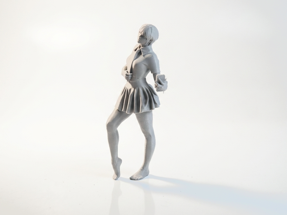Selfie Girl Figurine Female Character 3D Printable