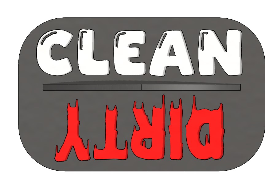 Clean Dirty Dishwasher Sign