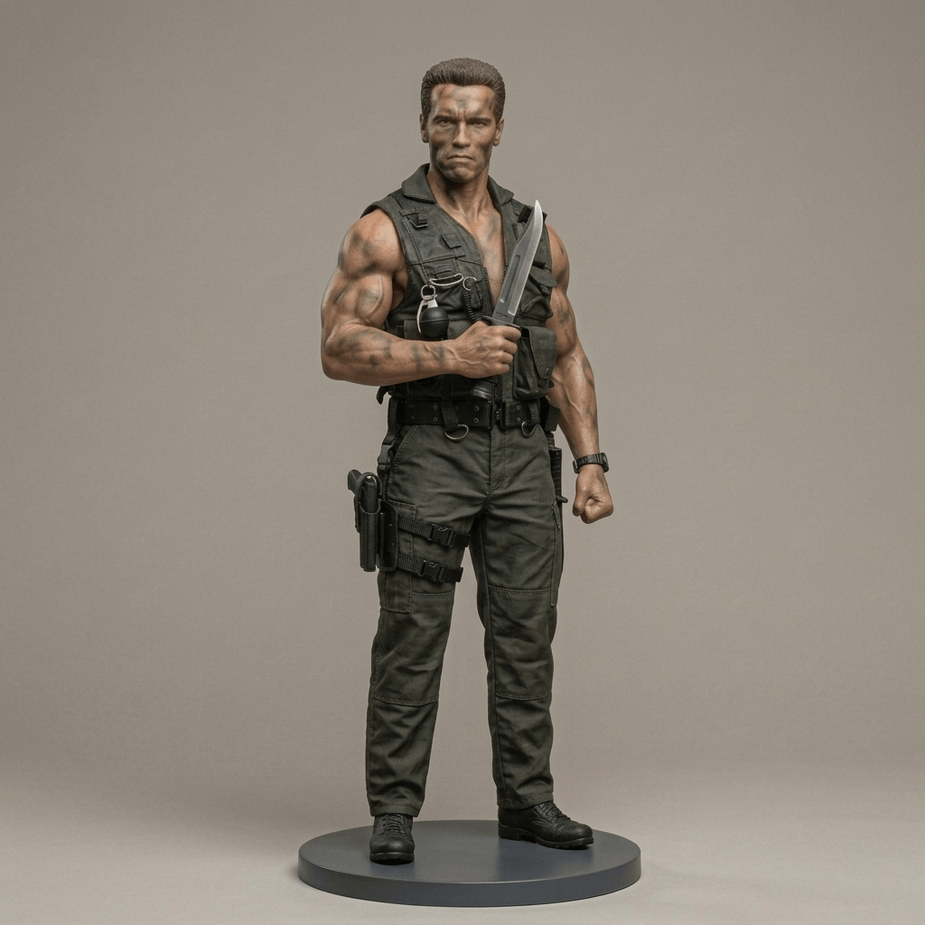 Commando - John Matrix Gearing Up - 1985