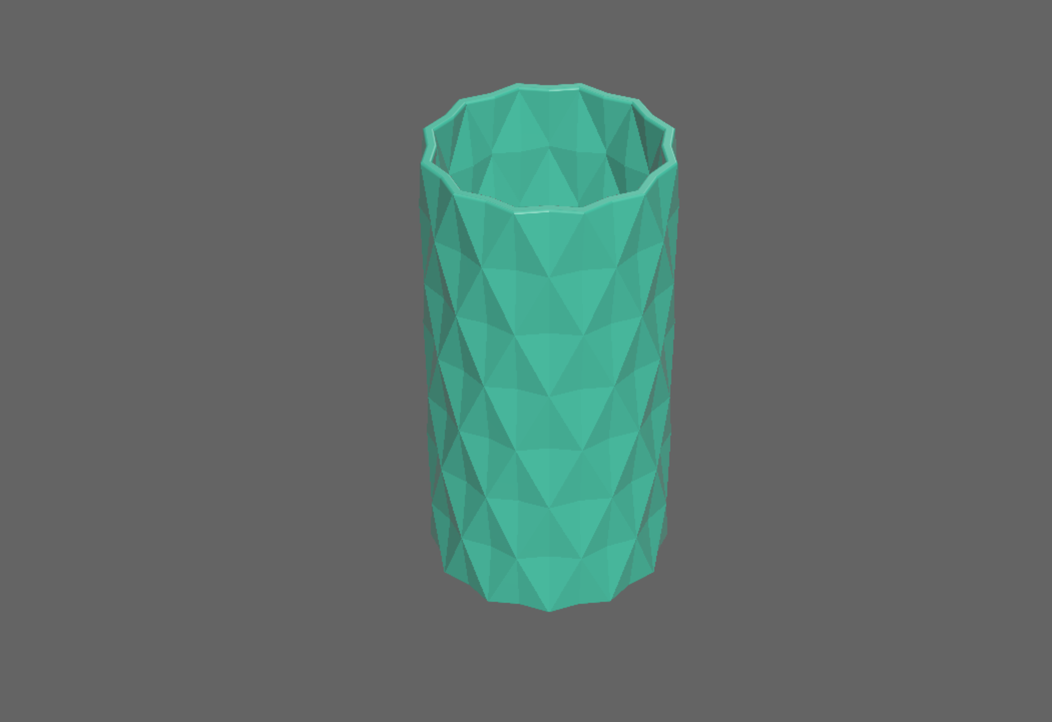 Vase 101 - Faceted Cylinder