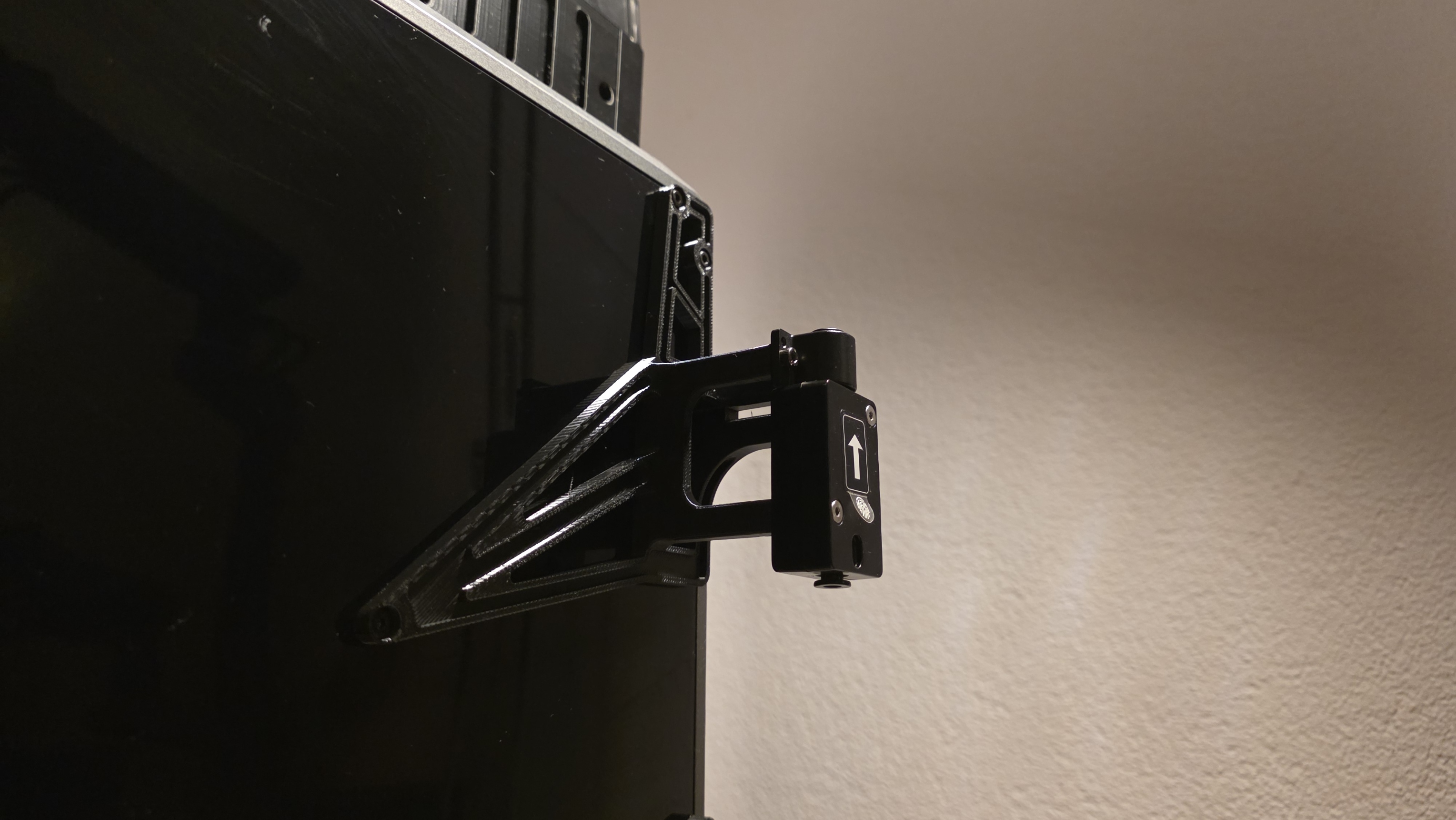Creality K1 Filament Sensor Mount - without middle-right screw & reinforced version 3D model
