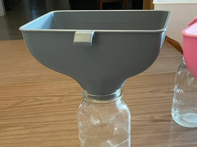 Freeze Dryer to Mason Jar Funnel