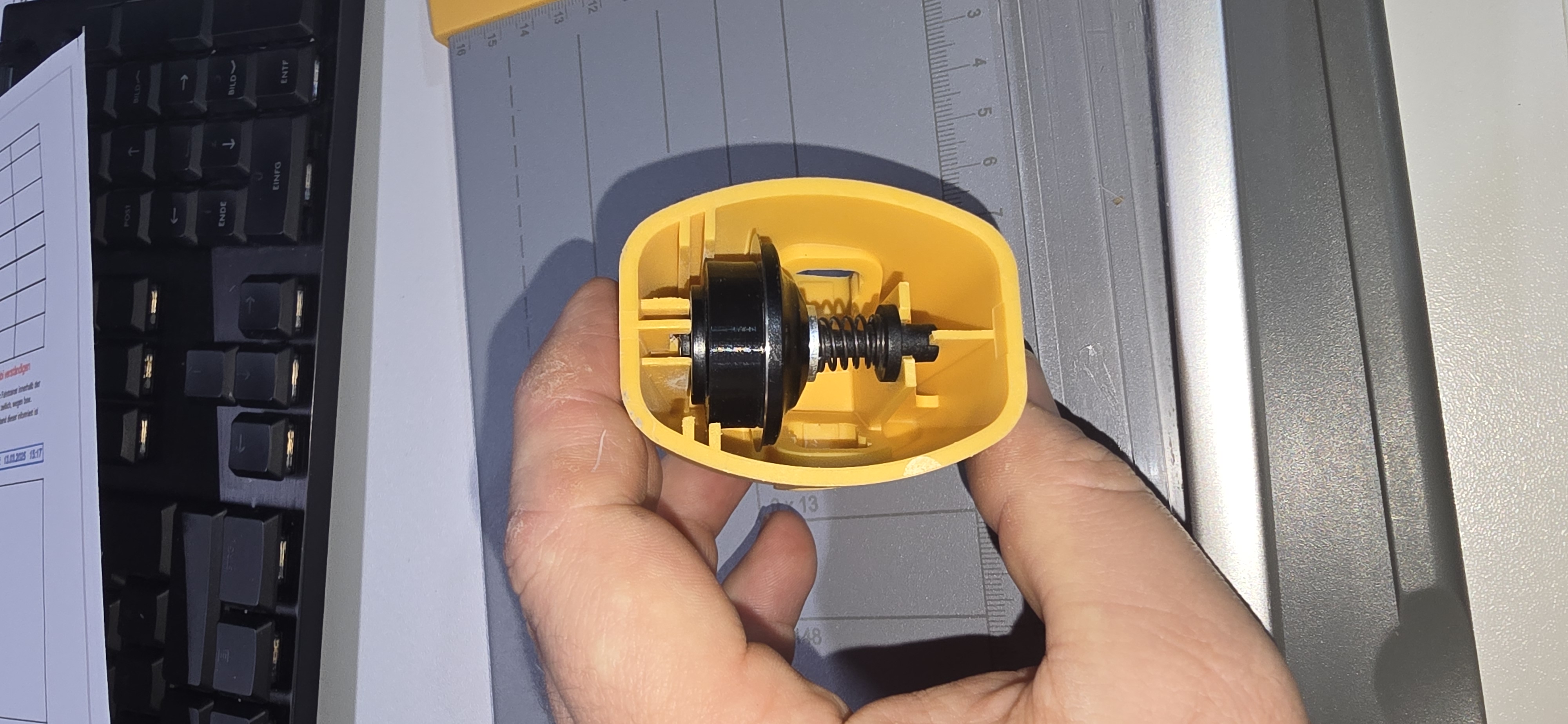 Dahle 507 (2.Gen) Rollenschneiderkopf Gummi bei Klinge