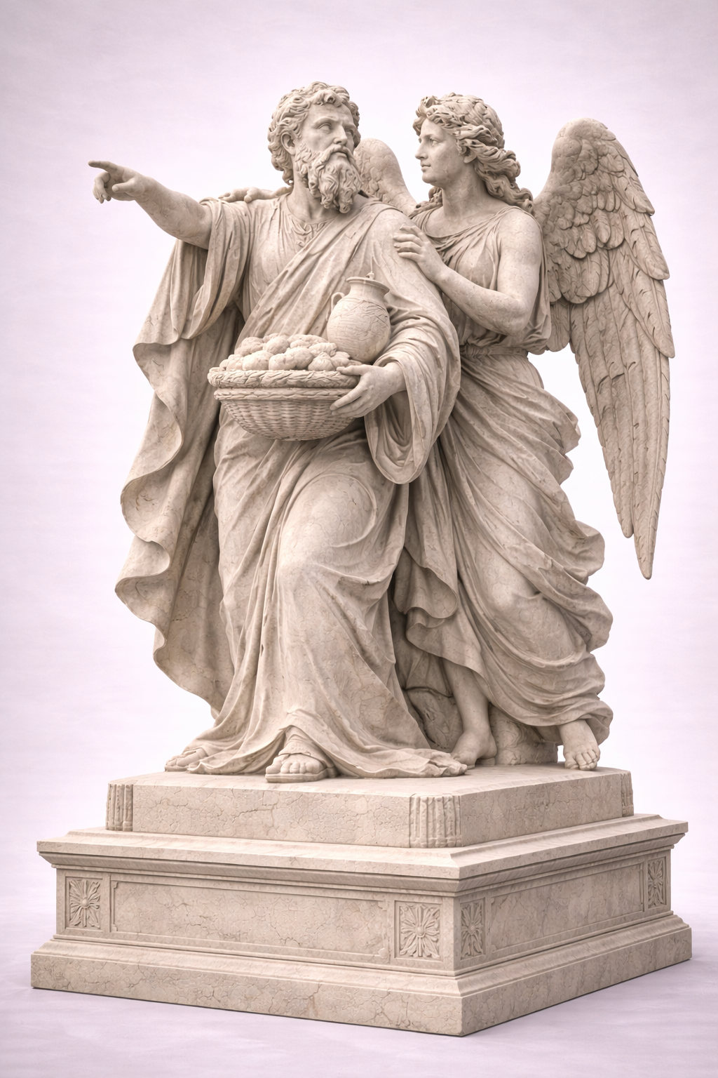 Habakuk and Angel Statue