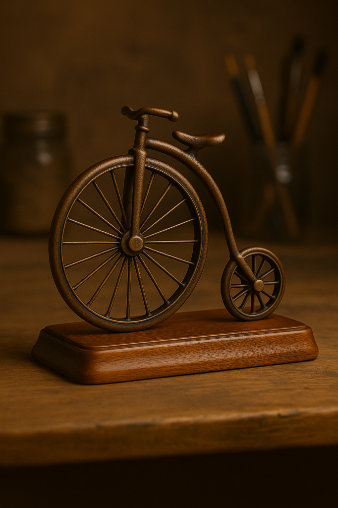 Vintage Penny-Farthing Bicycle Sculpture