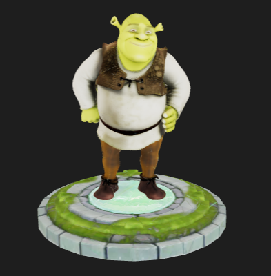 Fantasy Ogre Hero familia de shreek